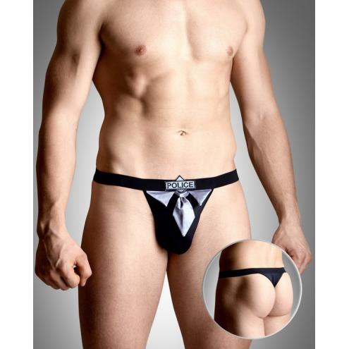 Чоловічі стрінги з написом POLICE Mens Thongs 4490 Soft Line для найбажаніших