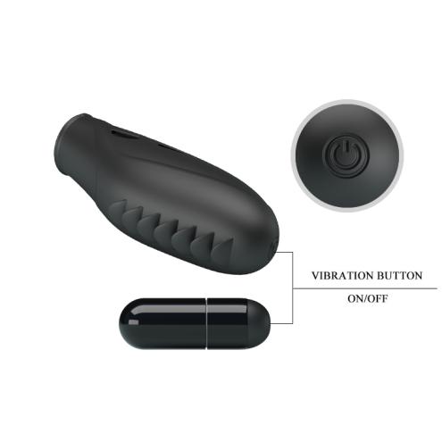 Насадка на палец с вибрацией Pretty Love Gilo Finger Vibrator Black