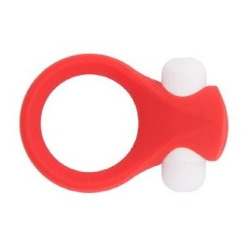 Эрекционное кольцо с вибрацией LIT-UP SILICONE STIMU RING 2 RED