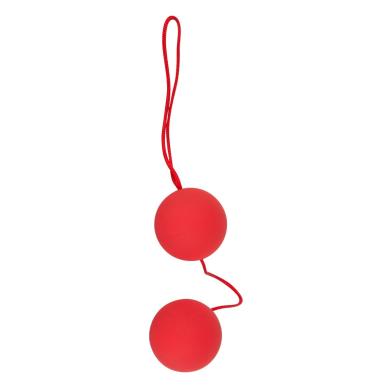Вагинальные шарики Red Love Balls, с гипоаллергенной нитью для чувствительных женщин.