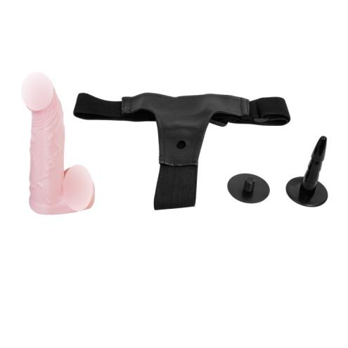 Страпон с подкачкой Strap-On with Pump Pink для женщин