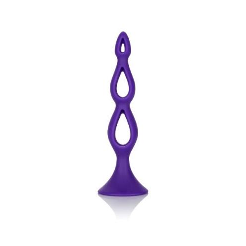 Тройная полая анальная пробка CalExotics Booty Call Silicone Tripl Probe Purple