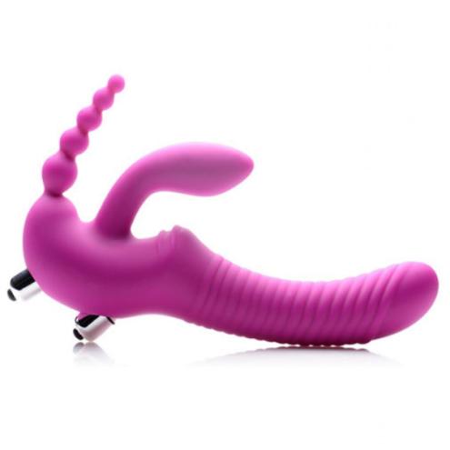 Страпон для тройной стимуляции Regal Rider Vibrating G Dildo для пары