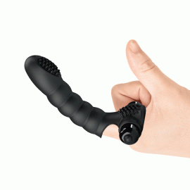 Вибронасадка на палец Pretty Love Alexander Finger Vibrator Black - 4