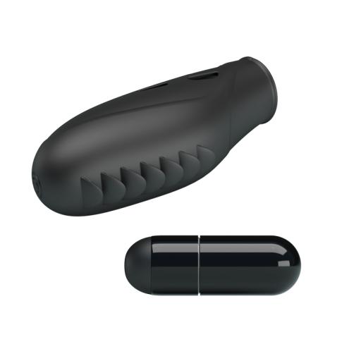 Насадка на палец с вибрацией Pretty Love Gilo Finger Vibrator Black