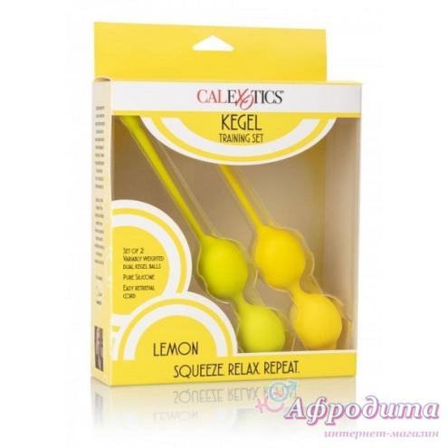 Набор вагинальных шариков CalExotics Kegel Training Set Lemon