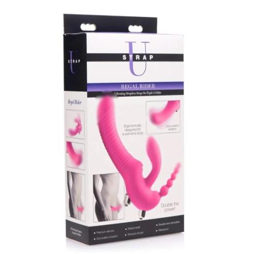 Страпон для тройной стимуляции Regal Rider Vibrating G Dildo для пары