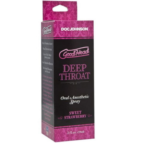 Полуничний спрей для мінету Doc Johnson -  Good Head Deep Throat Spray, Sweet Strawberry , 59 ml