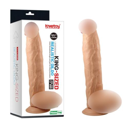 Реалистичный фаллоимитатор - Legendary King-sized Realistic Dildo, 30 см