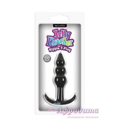 Анальная пробка JELLY RANCHER T-PLUG RIPPLE BLACK