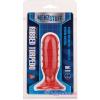 Анальная пробка MENZSTUFF RIBBED TORPEDO DONG 4INCH RED