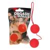 Вагинальные шарики Red Love Balls, с гипоаллергенной нитью для чувствительных женщин.