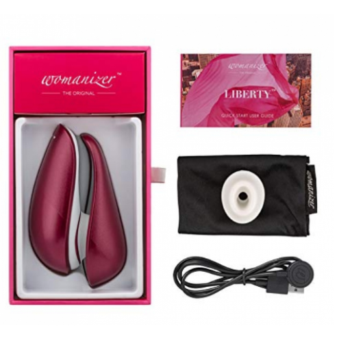 Вакуумный клиторальный стимулятор Womanizer Liberty Red