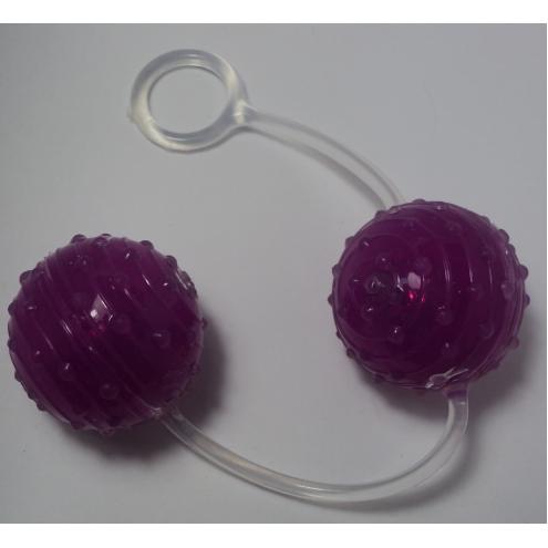 Вагінальні кульки 100% Agitating Silicon Balls purple подарують незабутню насолоду!