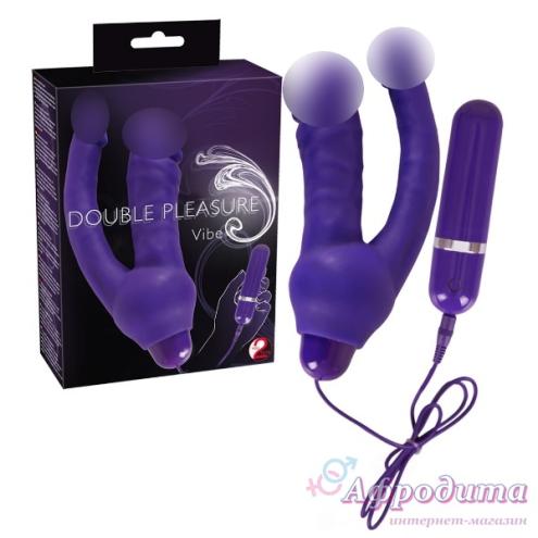 Вібратор подвійний Douple Vibrator Purple для жінок