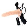 Полый фаллопротез REALISTIC HOLLOW STRAP ON VIBRATOR 8INCH это шикарный вариант для любовных игр