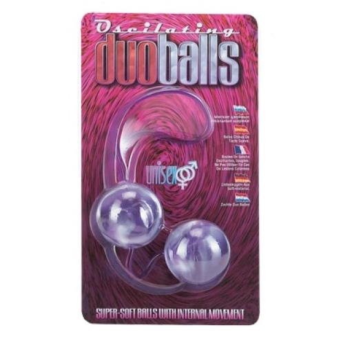 Вагинальные шарики Marbilized Duo Balls - Red подарят море оргазмов!