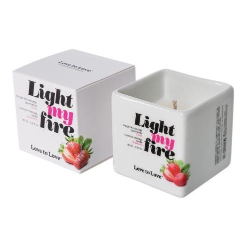 Массажная свеча Love To Love LIGHT MY FIRE Strawberry