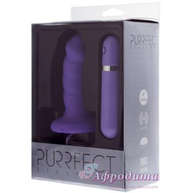 Анальная пробка с вибрацией PURRFECT SILICONE 10FUNCTION PLUG PURPLE 