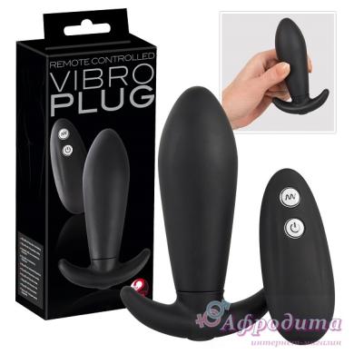 Анальная пробка с вибрацией Y2T Black RC Vibro Plug