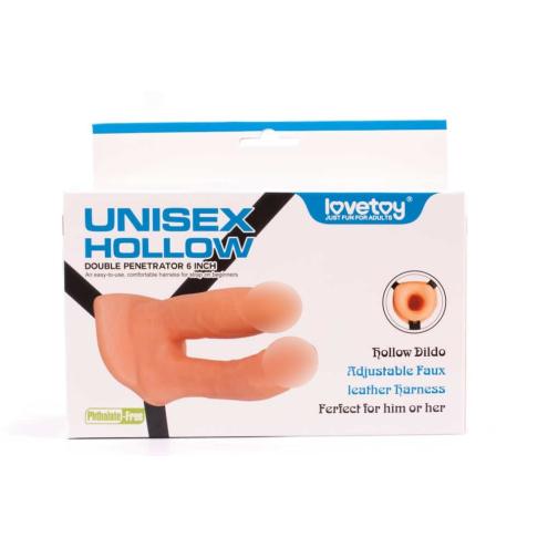 Страпон универсальный Unisex Hollow Double Penetrator