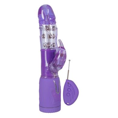 Женский двойной вибратор Remote control rabbit purple 