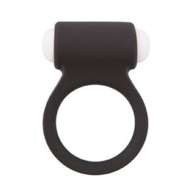 Ерекційне кільце з вібрацією LIT-UP SILICONE STIMU RING 3 BLACK для романтичних ночей