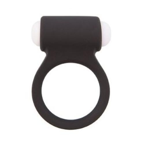 Эрекционное кольцо с вибрацией LIT-UP SILICONE STIMU RING 3 BLACK для романтических ночей