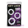 Набор эрекционных колец Get Lock Beaded Cock Ring  Clear