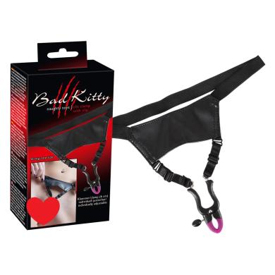 Зажим для клитора с трусиками -  Bad Kitty, Clip Clamp With Slip 