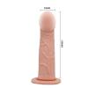 Мужской страпон - Ultra Passionate Harness Vibrating Flesh, 15 см