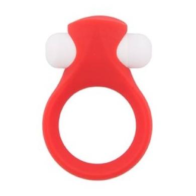 Эрекционное кольцо с вибрацией LIT-UP SILICONE STIMU RING 2 RED 