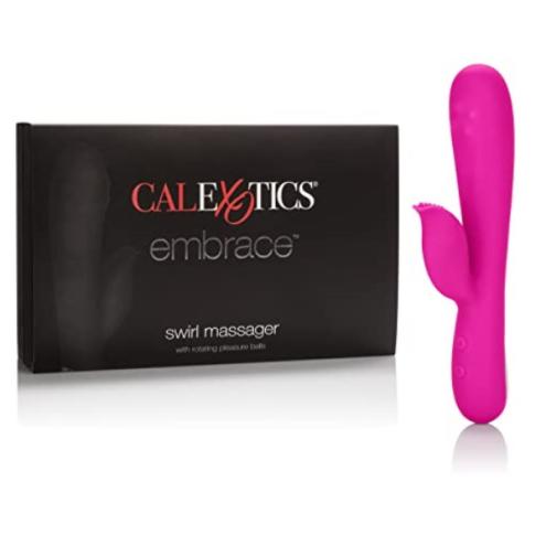 П.Вибратор Embrace Swirl Massager розового цвета