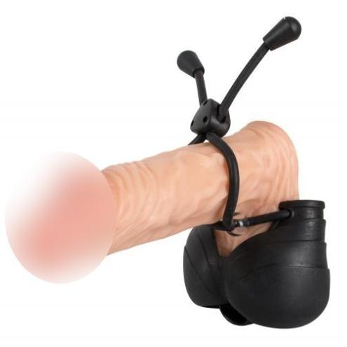 Эрекционное кольцо с вибрацией BK Ball Bag Penis und Hodenring