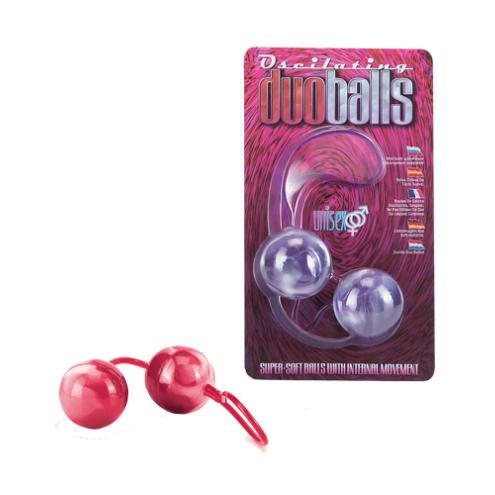 Вагинальные шарики Marbilized Duo Balls - Red подарят море оргазмов!