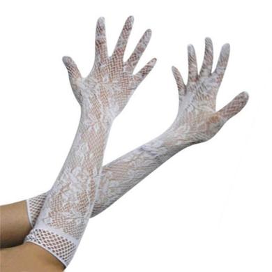 Перчатки сетка белые для Вашего нежного образа