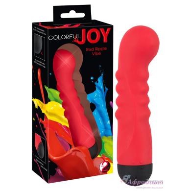 П. Силиконовый вибратор Colorful Joy Red для точки G