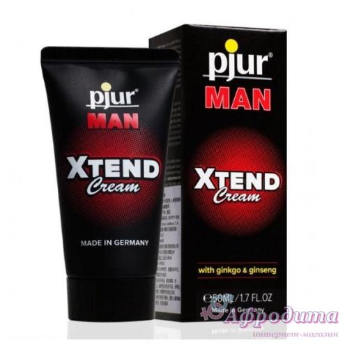 Крем для пениса стимулирующий pjur MAN Xtend Cream 50 ml, с экстрактом гинкго и женьшеня