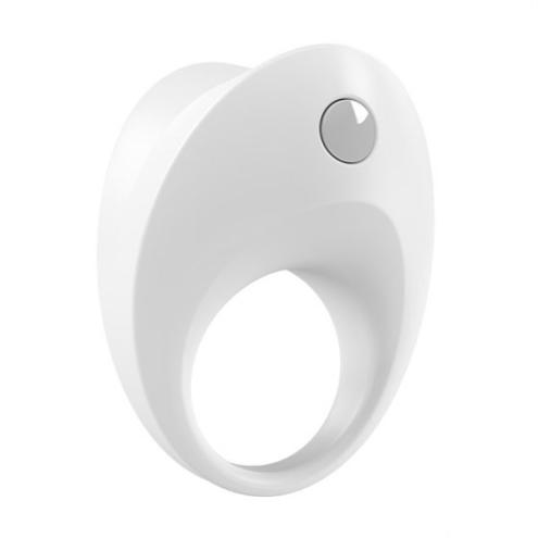 Эрекционное кольцо с вибрацией OVO B10 Vibrating Ring White