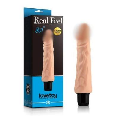 Реалістичний вібратор Reel Feel Cyberskin Vibrator Flesh 8 