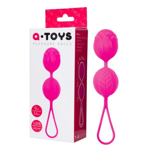 Вагинальные шарики A-TOYS Keggel Balls silicone pink для милых женщин