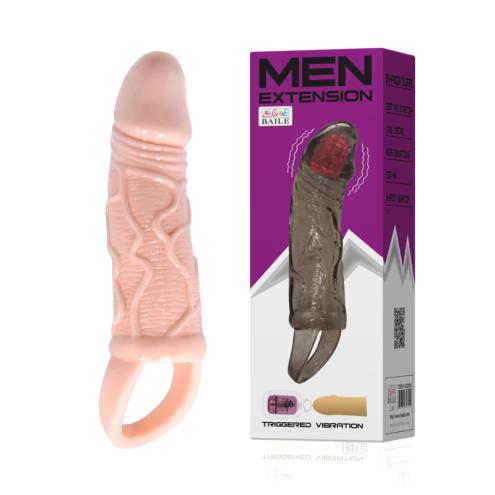 П. Насадка с вибрацией Men Extension Vibrating Penis Sleeve