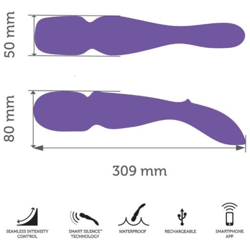 We-Vibe Wand - мощный универсальный вибромассажер, 30,9х5 см