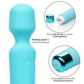 Вибромассажер CalExotics Eden Wand бирюзового цвета  - 5