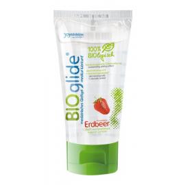 Лубрикант - BIOglide з ароматом крубники 80 мл незамінний у сексі - 1