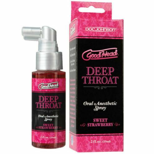 Полуничний спрей для мінету Doc Johnson -  Good Head Deep Throat Spray, Sweet Strawberry , 59 ml