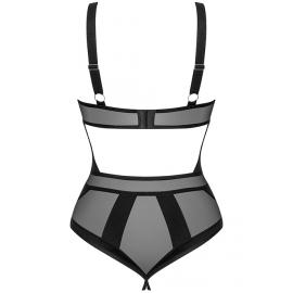 Боді Obsessive Chic Amoria otwarte (Чорний, XS/S) - 4