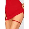 Подвязка Obsessive Ingridia (Красный, S/M/L)