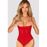 Боді Obsessive Ingridia (Червоний, XL/XXL)