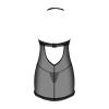 Комплект Obsessive Medilla chemise (Чорний, XS/S)